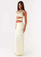 Imperial Maxi Dress - Yellow