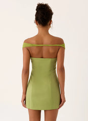 Caterina Mini Dress - Fern Green