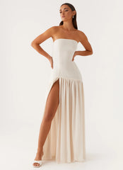 Eden Strapless Maxi Dress - Ivory