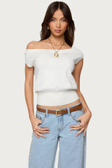 Michaela Off Shoulder Knit Top